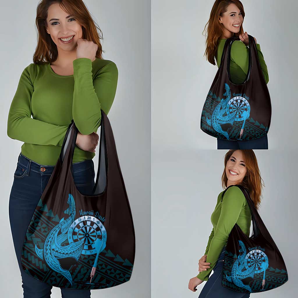 Aloha Hawaii Darts Grocery Bag Dart Board With Polynesian Shark - Blue LT14 - Polynesian Pride