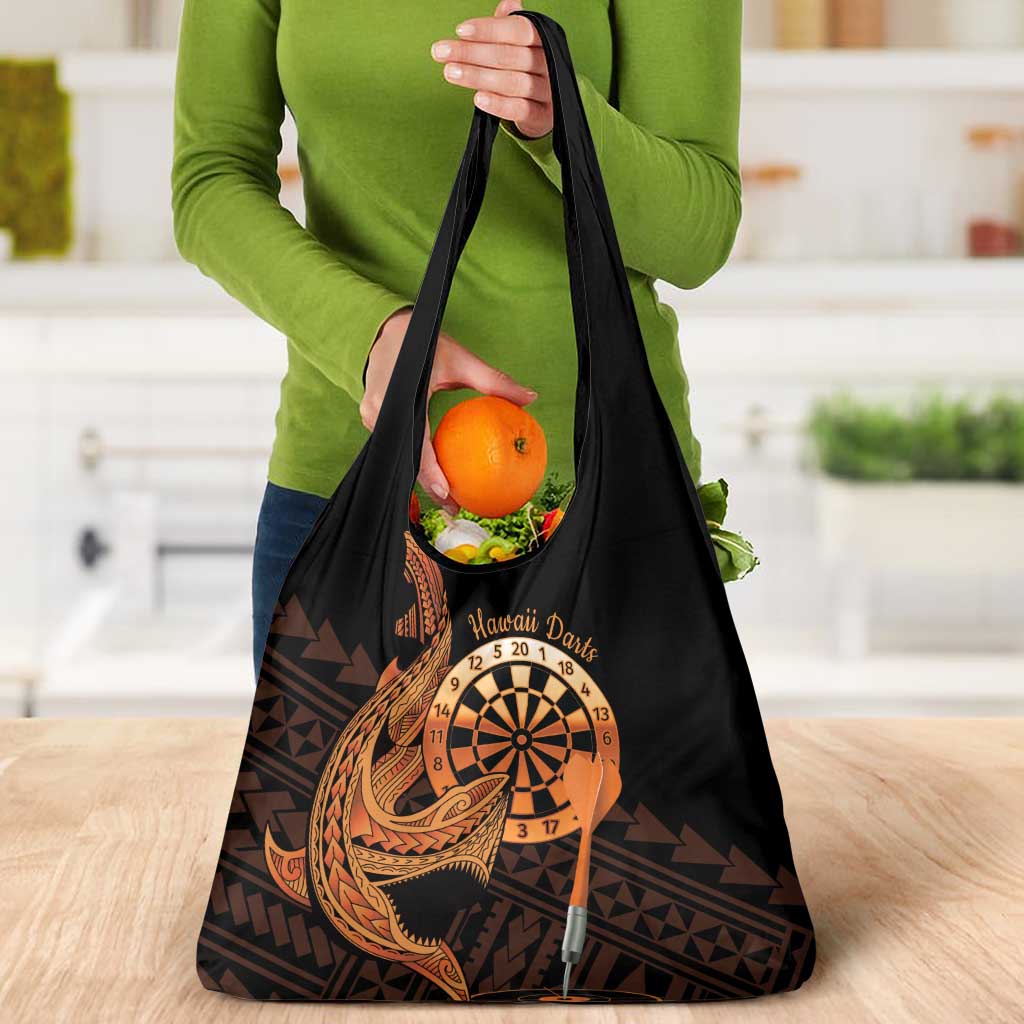 Aloha Hawaii Darts Grocery Bag Dart Board With Polynesian Shark - Gold LT14 - Polynesian Pride