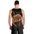 Aloha Hawaii Darts Men Tank Top Dart Board With Polynesian Shark - Gold