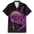 Aloha Hawaii Darts Family Matching Off Shoulder Maxi Dress and Hawaiian Shirt Dart Board With Polynesian Shark - Purple