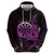 Aloha Hawaii Darts Hoodie Dart Board With Polynesian Shark - Purple