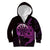 Aloha Hawaii Darts Kid Hoodie Dart Board With Polynesian Shark - Purple