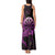 Aloha Hawaii Darts Tank Maxi Dress Dart Board With Polynesian Shark - Purple