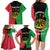 Personalised Vanuatu Darts Family Matching Long Sleeve Bodycon Dress and Hawaiian Shirt Happiness Is A Tight Threesome Sand Drawing Art