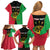 Personalised Vanuatu Darts Family Matching Off Shoulder Short Dress and Hawaiian Shirt Happiness Is A Tight Threesome Sand Drawing Art