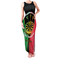 Personalised Vanuatu Darts Family Matching Tank Maxi Dress and Hawaiian Shirt Happiness Is A Tight Threesome Sand Drawing Art