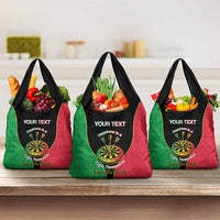 Personalised Vanuatu Darts Grocery Bag Happiness Is A Tight Threesome Sand Drawing Art