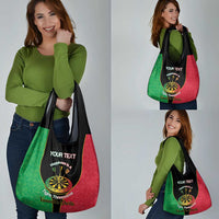 Personalised Vanuatu Darts Grocery Bag Happiness Is A Tight Threesome Sand Drawing Art