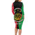 Personalised Vanuatu Darts Long Sleeve Bodycon Dress Happiness Is A Tight Threesome Sand Drawing Art