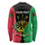 Personalised Vanuatu Darts Long Sleeve Shirt Happiness Is A Tight Threesome Sand Drawing Art