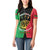 Personalised Vanuatu Darts Women Polo Shirt Happiness Is A Tight Threesome Sand Drawing Art