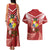 Tonga Darts Couples Matching Tank Maxi Dress and Hawaiian Shirt Tongan Ngatu Pattern