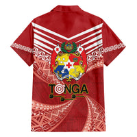 Tonga Darts Family Matching Long Sleeve Bodycon Dress and Hawaiian Shirt Tongan Ngatu Pattern