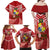 Tonga Darts Family Matching Off Shoulder Maxi Dress and Hawaiian Shirt Tongan Ngatu Pattern