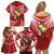 Tonga Darts Family Matching Off Shoulder Short Dress and Hawaiian Shirt Tongan Ngatu Pattern