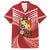 Tonga Darts Family Matching Short Sleeve Bodycon Dress and Hawaiian Shirt Tongan Ngatu Pattern