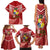 Tonga Darts Family Matching Tank Maxi Dress and Hawaiian Shirt Tongan Ngatu Pattern