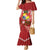 Tonga Darts Mermaid Dress Tongan Ngatu Pattern