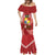 Tonga Darts Mermaid Dress Tongan Ngatu Pattern