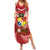 Tonga Darts Summer Maxi Dress Tongan Ngatu Pattern