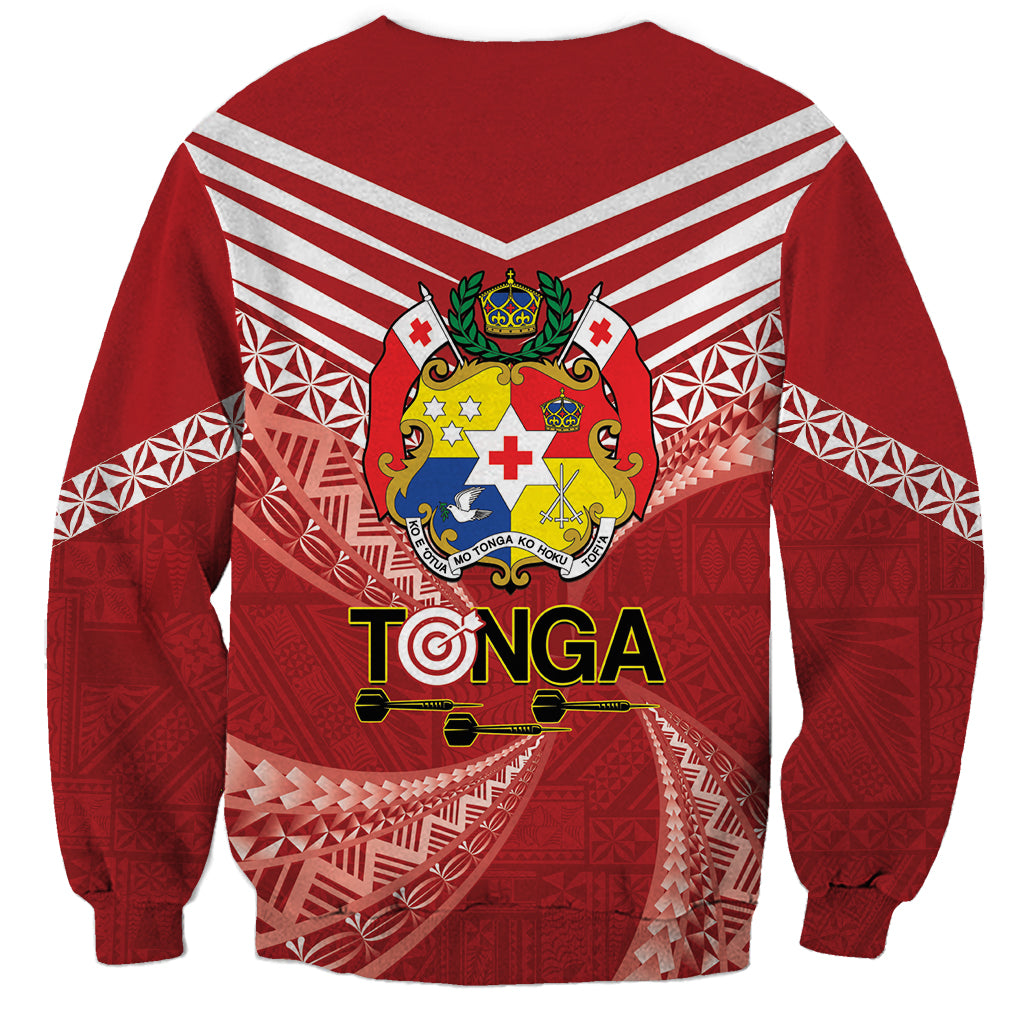 Tonga Darts Sweatshirt Tongan Ngatu Pattern