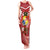 Tonga Darts Tank Maxi Dress Tongan Ngatu Pattern