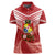 Tonga Darts Women Polo Shirt Tongan Ngatu Pattern