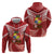 Tonga Darts Zip Hoodie Tongan Ngatu Pattern