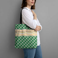 Green Palaka Hawaii Leis Elegant Vibes Tote Bag LT14 - Polynesian Pride