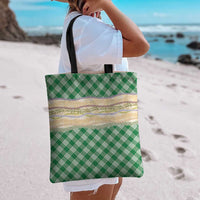 Green Palaka Hawaii Leis Elegant Vibes Tote Bag LT14 - Polynesian Pride