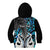 Personalised New Zealand Kid Hoodie Te Manaia Mangopare Maori And Fern Blue Style LT14 - Polynesian Pride