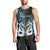 Personalised New Zealand Men Tank Top Te Manaia Mangopare Maori And Fern Blue Style LT14 - Polynesian Pride