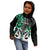 Personalised New Zealand Kid Hoodie Te Manaia Mangopare Maori And Fern Green Style LT14 - Polynesian Pride