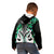 Personalised New Zealand Kid Hoodie Te Manaia Mangopare Maori And Fern Green Style LT14 - Polynesian Pride