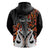 Custom New Zealand Hoodie Te Manaia Mangopare Maori and Fern Orange Style LT14 - Polynesian Pride