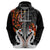 Custom New Zealand Hoodie Te Manaia Mangopare Maori and Fern Orange Style LT14 - Polynesian Pride