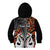 Personalised New Zealand Kid Hoodie Te Manaia Mangopare Maori And Fern Orange Style LT14 - Polynesian Pride