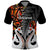 Custom New Zealand Polo Shirt Te Manaia Mangopare Maori and Fern Orange Style LT14 Orange - Polynesian Pride