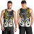 Personalised New Zealand Men Tank Top Te Manaia Mangopare Maori And Fern Gold Style LT14 - Polynesian Pride