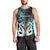 Personalised New Zealand Men Tank Top Te Manaia Mangopare Maori And Fern Turquoise Style LT14 - Polynesian Pride