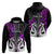 Custom New Zealand Hoodie Te Manaia Mangopare Maori and Fern Purple Style LT14 - Polynesian Pride