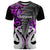 Custom New Zealand T Shirt Te Manaia Mangopare Maori And Fern Purple Style LT14 Purple - Polynesian Pride