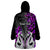 Personalised New Zealand Wearable Blanket Hoodie Te Manaia Mangopare Maori And Fern Purple Style LT14 - Polynesian Pride