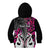 Personalised New Zealand Kid Hoodie Te Manaia Mangopare Maori And Fern Pink Style LT14 - Polynesian Pride