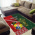 Custom Samoa And Ireland Rugby Area Rug Ikale Tahi With Shamrocks