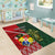 Custom Samoa And Ireland Rugby Area Rug Ikale Tahi With Shamrocks