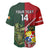 Custom Samoa And Ireland Rugby Baseball Jersey Ikale Tahi With Shamrocks