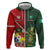 Custom Samoa And Ireland Rugby Hoodie Ikale Tahi With Shamrocks