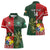 Custom Samoa And Ireland Rugby Women Polo Shirt Ikale Tahi With Shamrocks