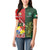 Custom Samoa And Ireland Rugby Women Polo Shirt Ikale Tahi With Shamrocks